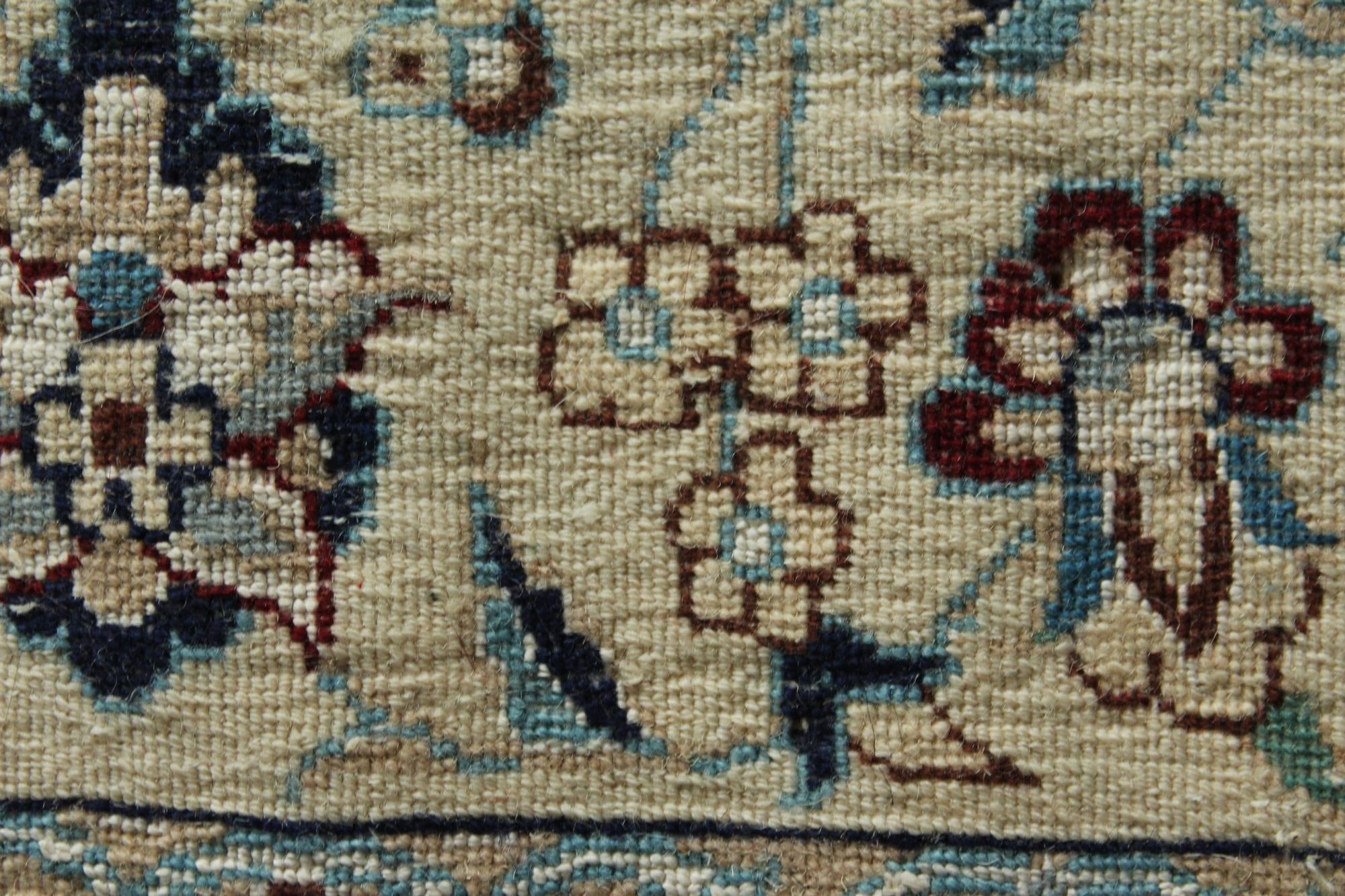 12' 9 x 15' 11 Hand Knotted Nain Persian Rug