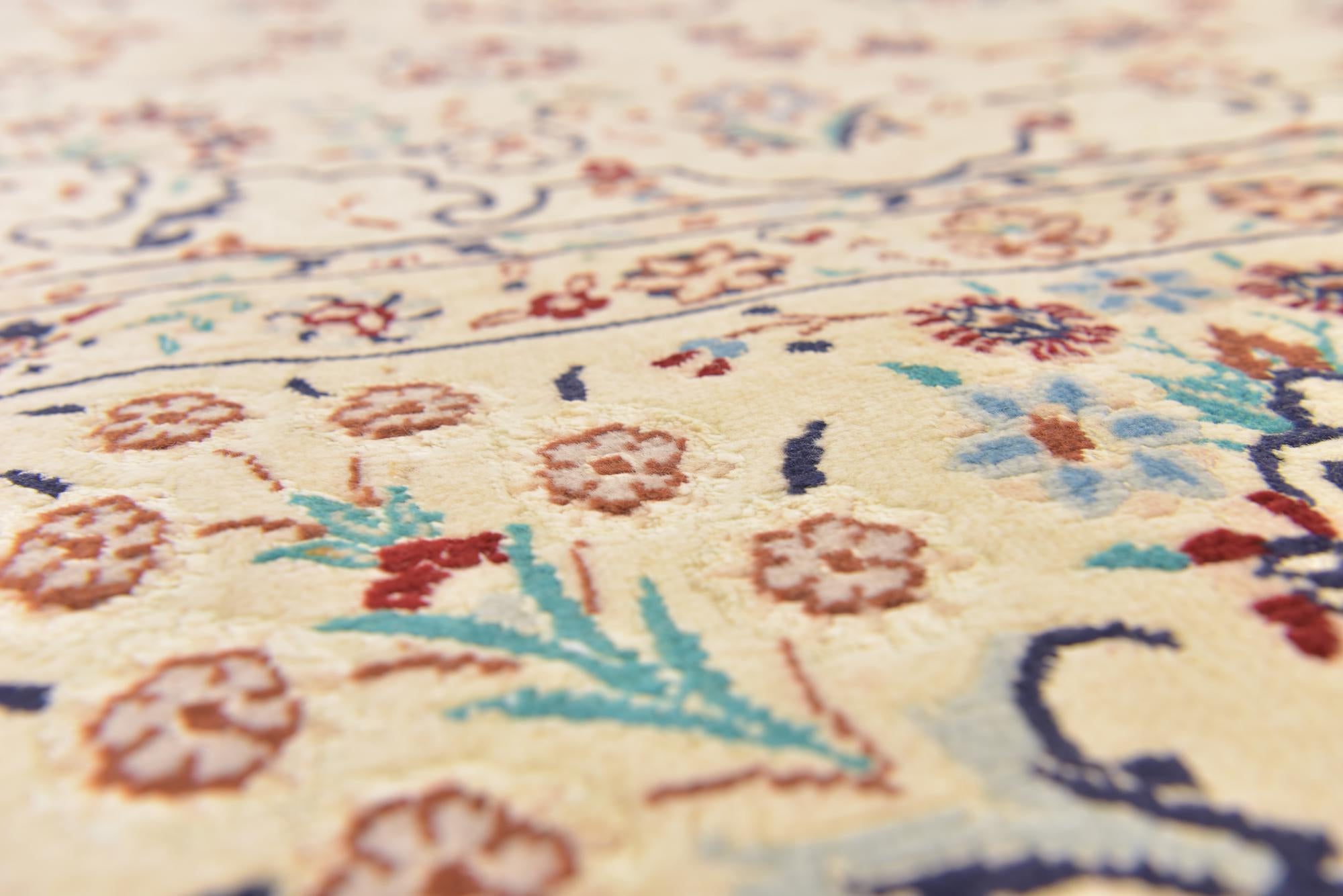 8' 2 x 11' 2 Hand Knotted Nain Persian Rug
