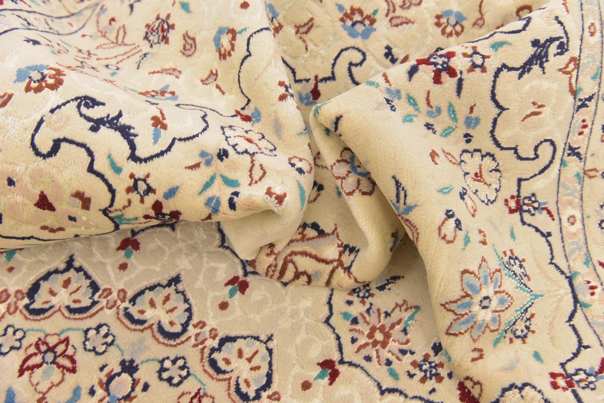 8' 2 x 11' 2 Hand Knotted Nain Persian Rug