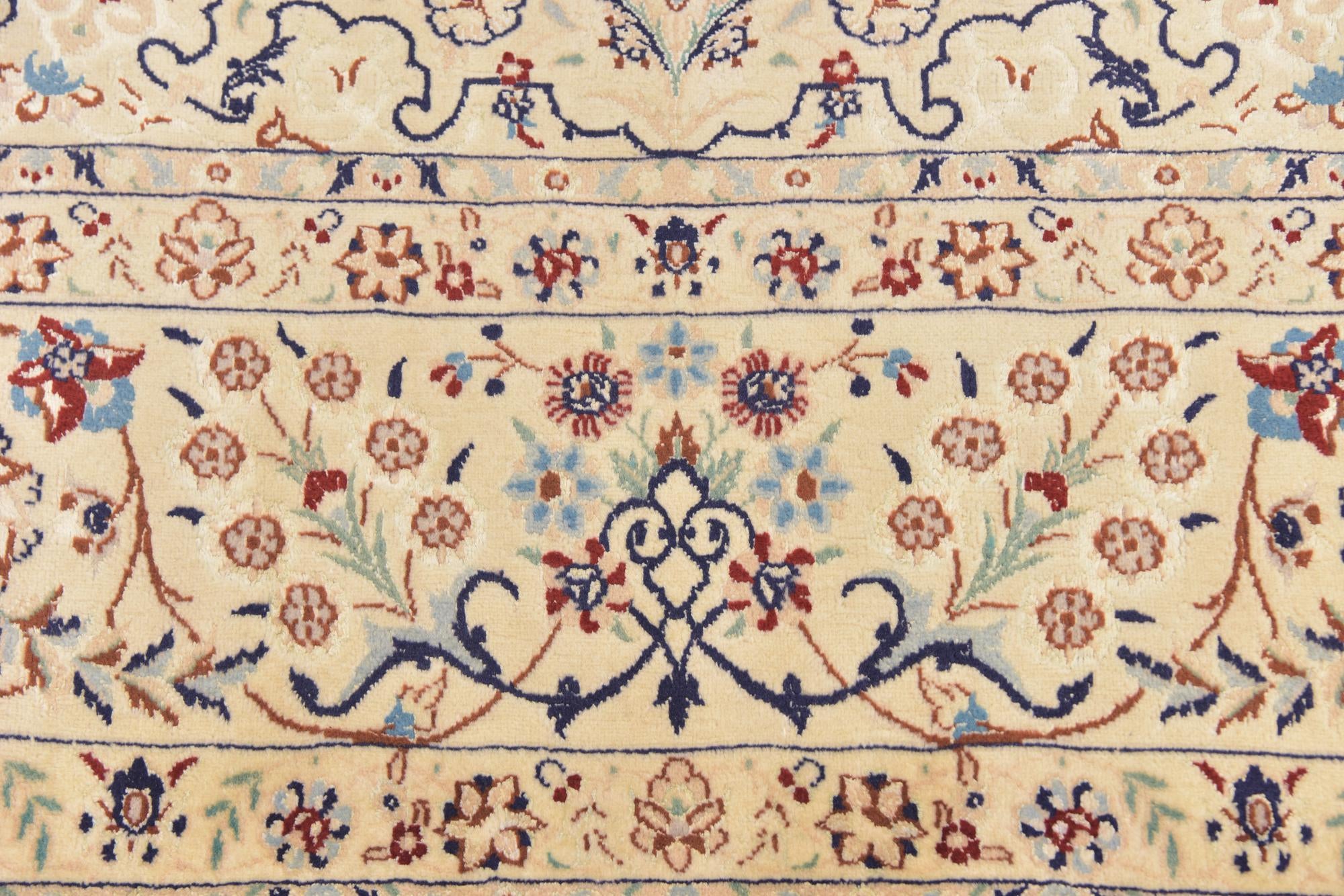 8' 2 x 11' 2 Hand Knotted Nain Persian Rug