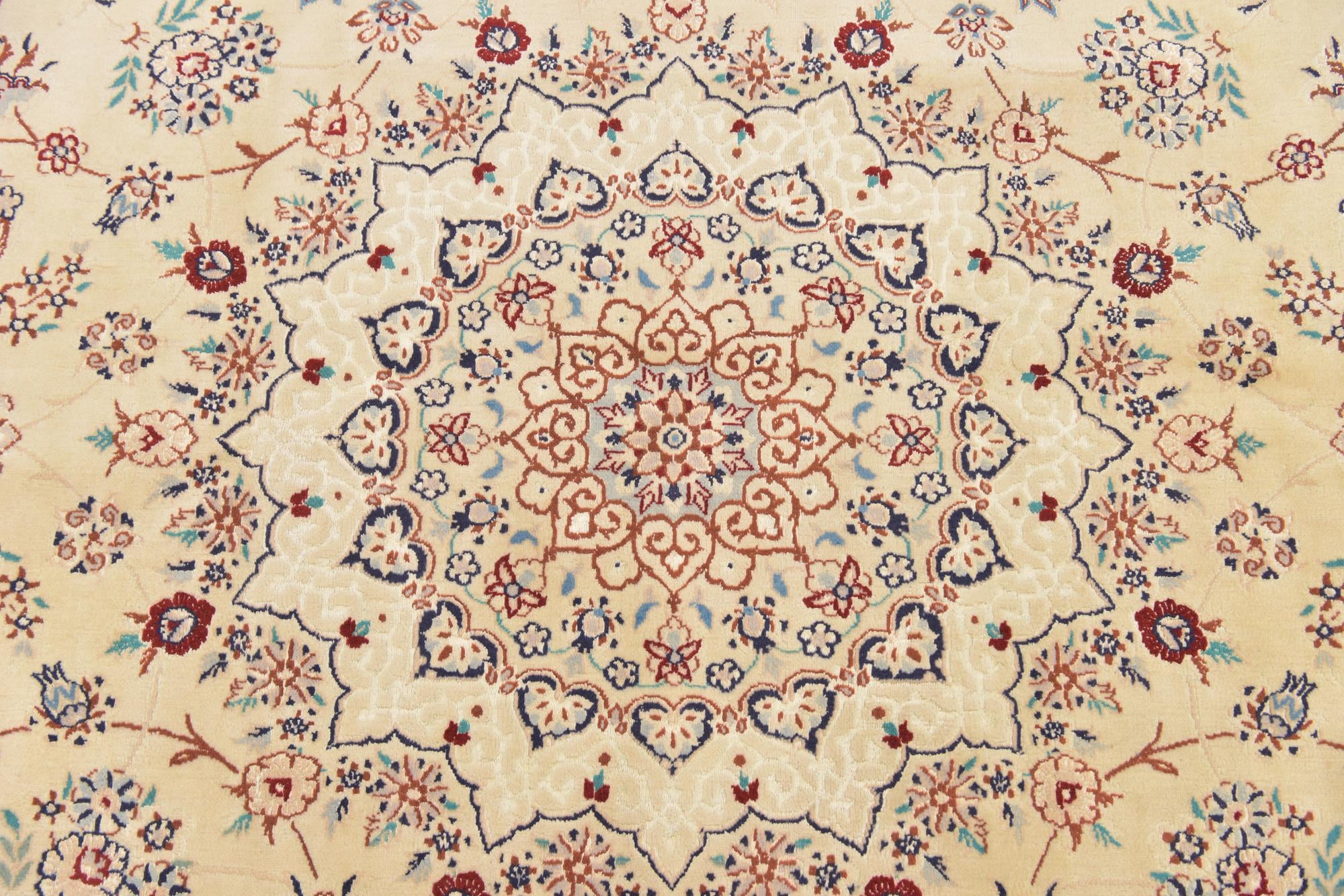 8' 2 x 11' 2 Hand Knotted Nain Persian Rug