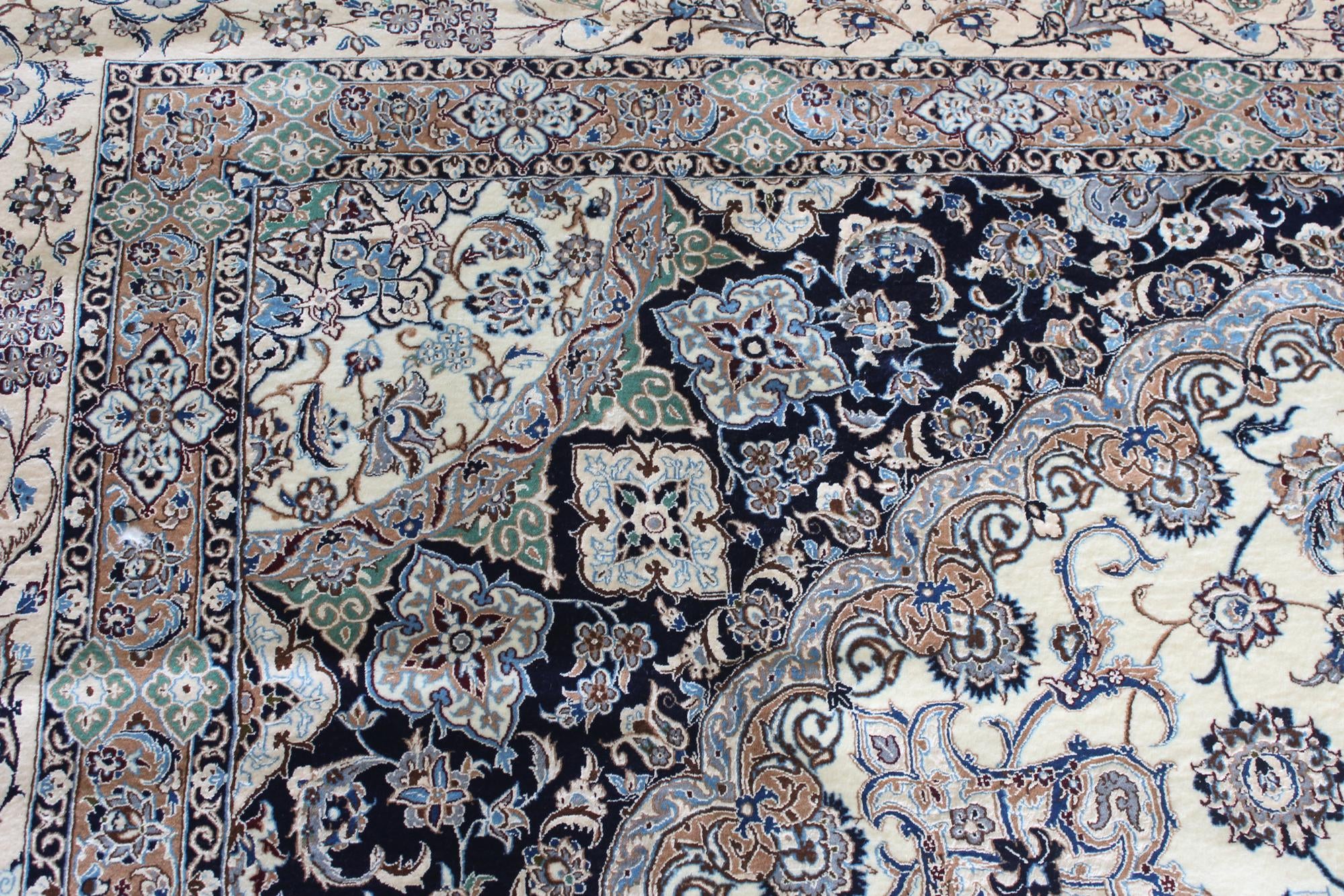 11' 6 x 16' 2 Hand Knotted Nain Persian Rug