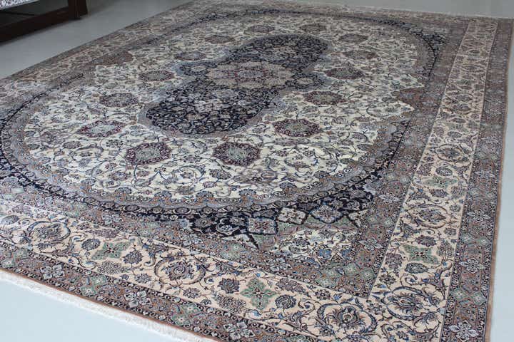 11' 6 x 16' 2 Hand Knotted Nain Persian Rug