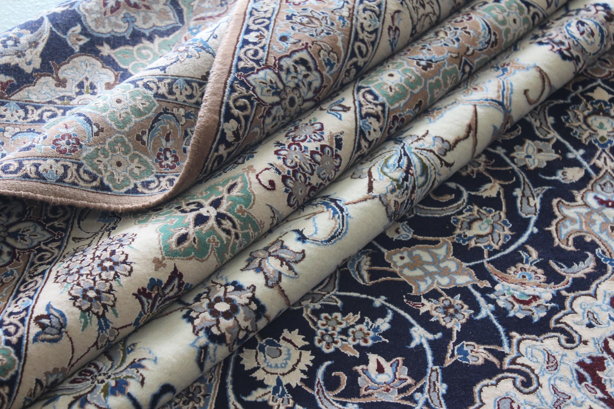 11' 6 x 16' 2 Hand Knotted Nain Persian Rug