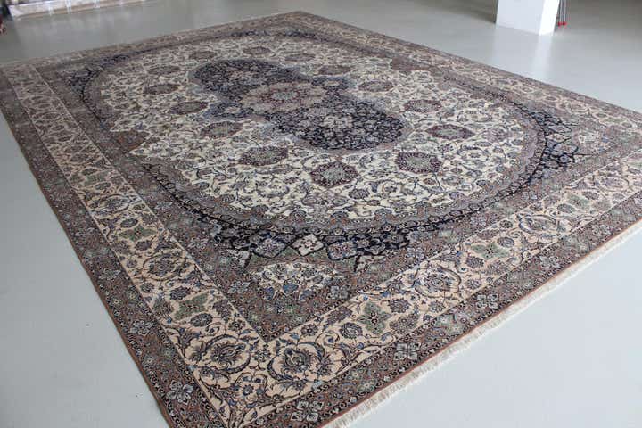 11' 6 x 16' 2 Hand Knotted Nain Persian Rug