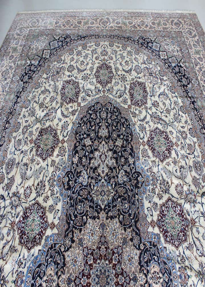 11' 6 x 16' 2 Hand Knotted Nain Persian Rug
