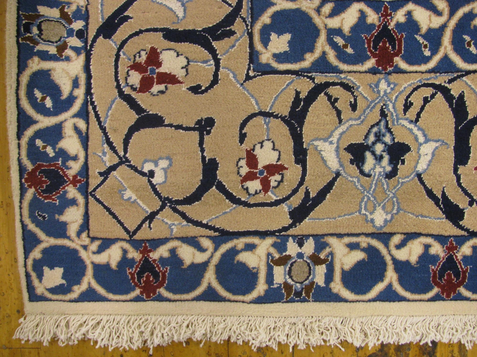 25' 4 x 39' 2 Hand Knotted Nain Persian Rug