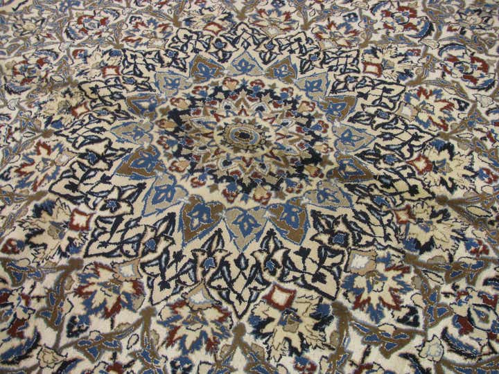 25' 4 x 39' 2 Hand Knotted Nain Persian Rug