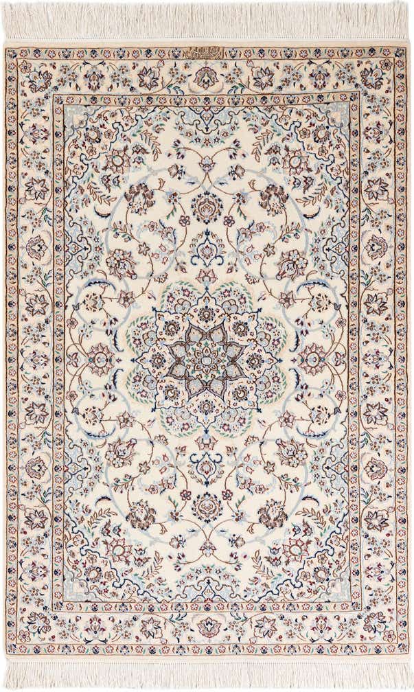 3' 3 x 5' 1 Hand Knotted Nain Persian Rug