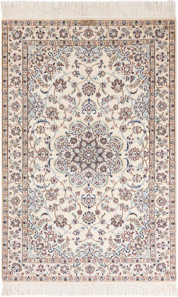 Detail image of 3' 3 x 5' 1 Hand Knotted Nain Persian Rug