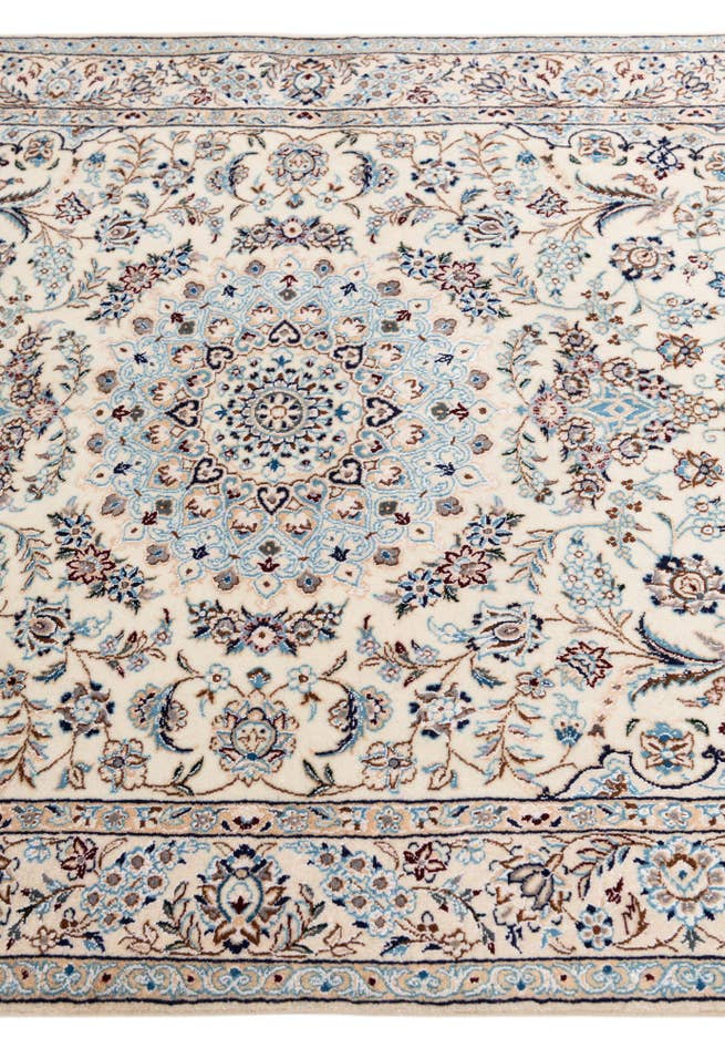 Detail image of 3' 5 x 5' Hand Knotted Nain Persian Rug