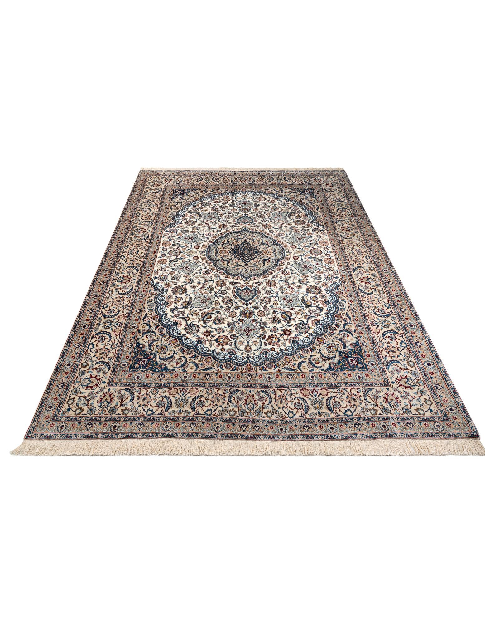 9' 8 x 13' 1 Hand Knotted Nain Persian Rug