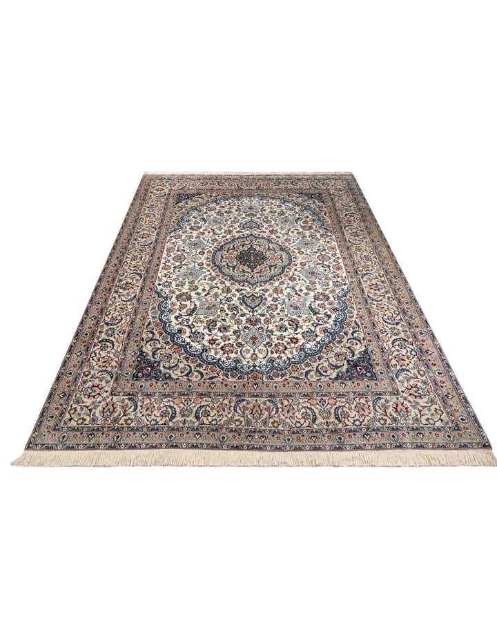 9' 8 x 13' 1 Hand Knotted Nain Persian Rug