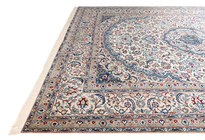 9' 8 x 13' 1 Hand Knotted Nain Persian Rug