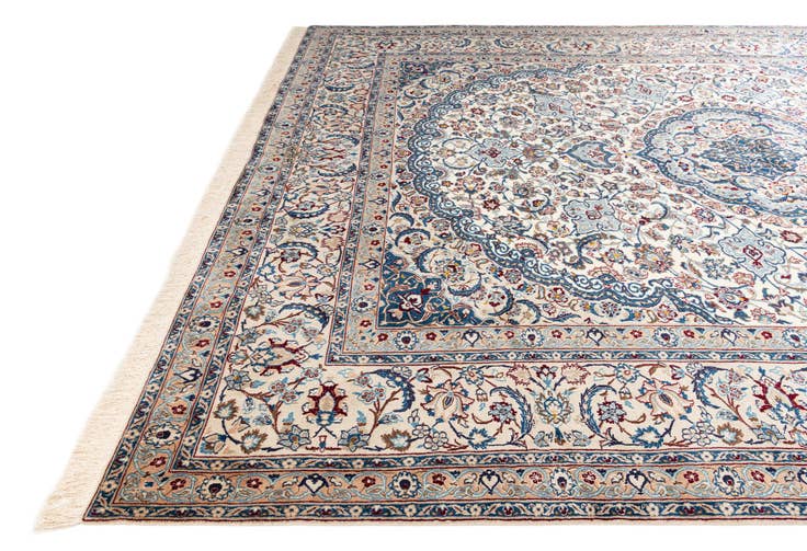 Detail image of 9' 8 x 13' 1 Hand Knotted Nain Persian Rug