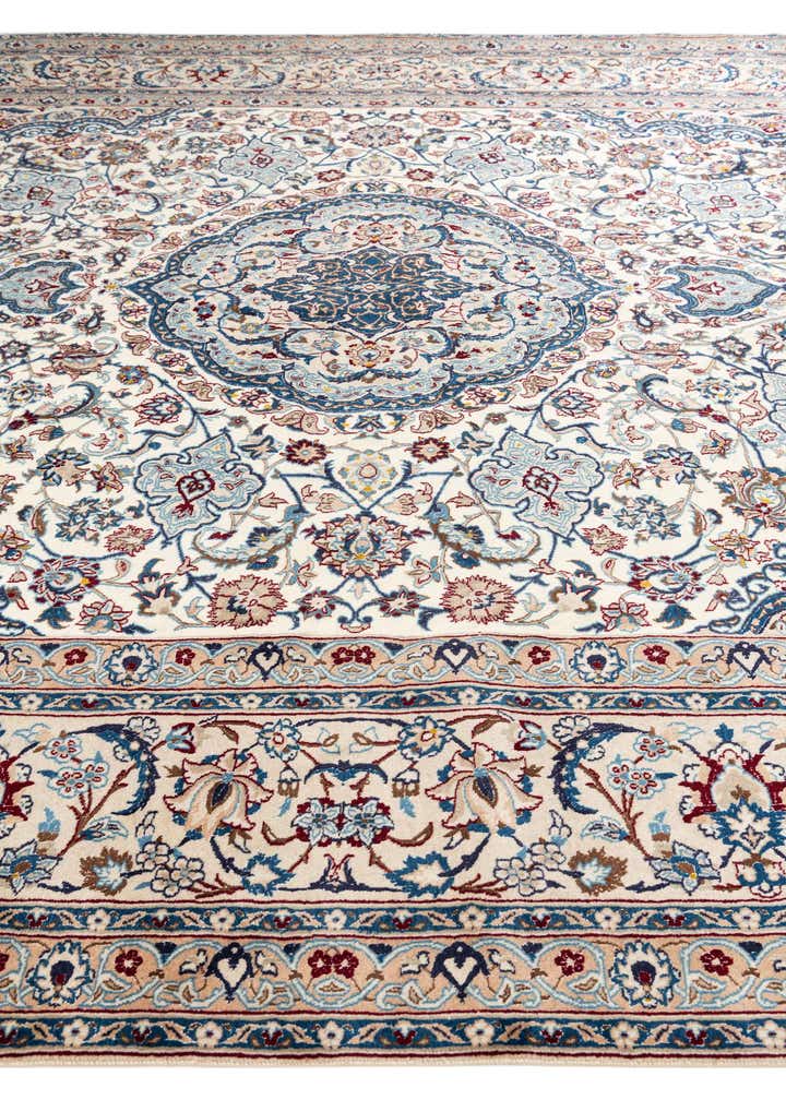 9' 8 x 13' 1 Hand Knotted Nain Persian Rug