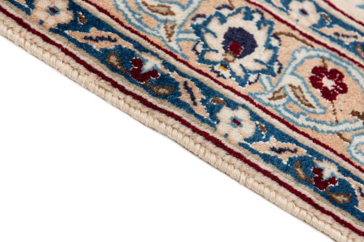 Detail image of 9' 8 x 13' 1 Hand Knotted Nain Persian Rug