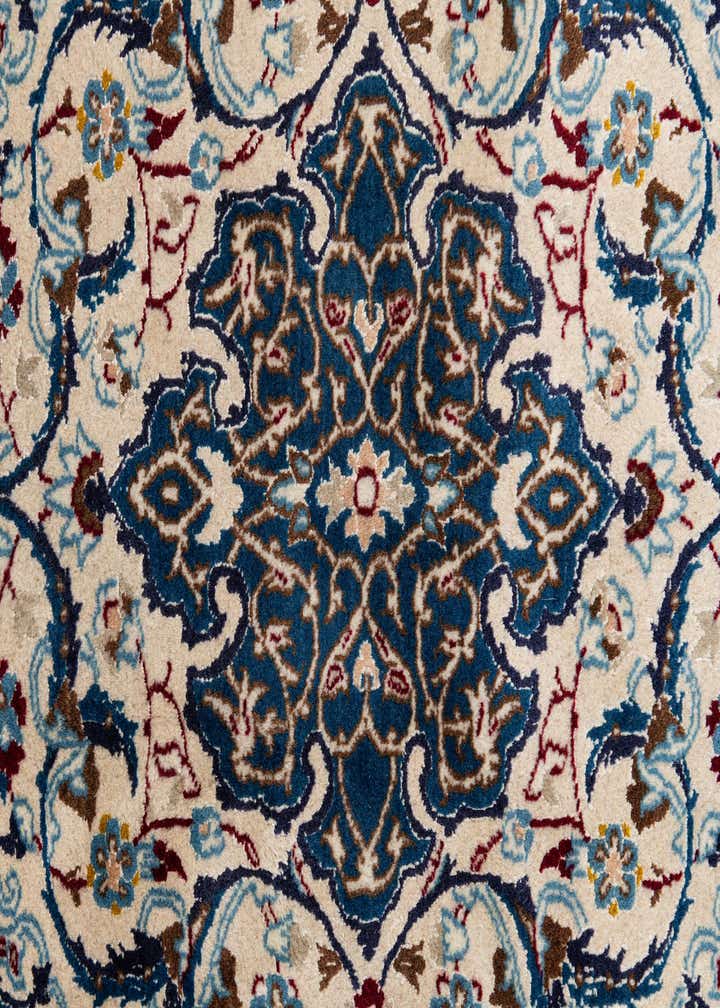 9' 8 x 13' 1 Hand Knotted Nain Persian Rug