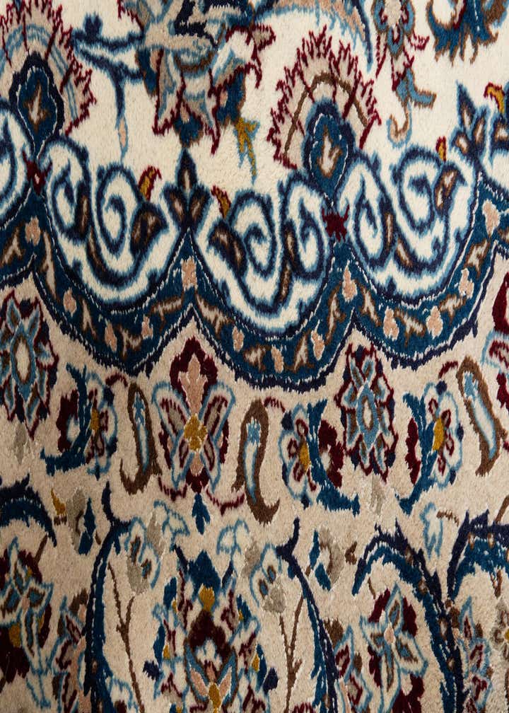 9' 8 x 13' 1 Hand Knotted Nain Persian Rug