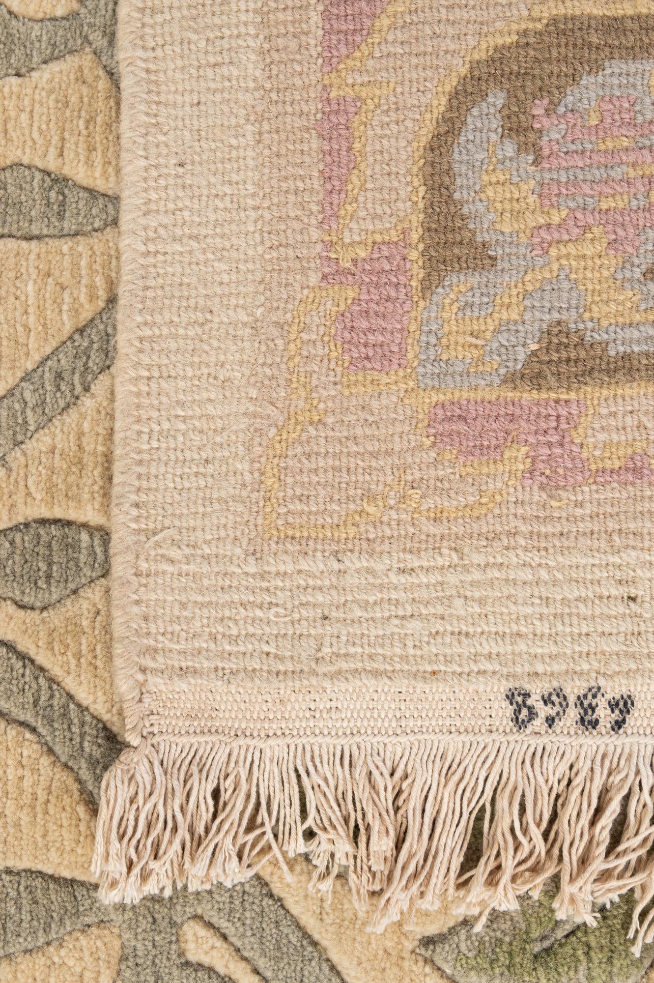 6' 1 x 8' 11 Hand Knotted Nepal Wool Rug