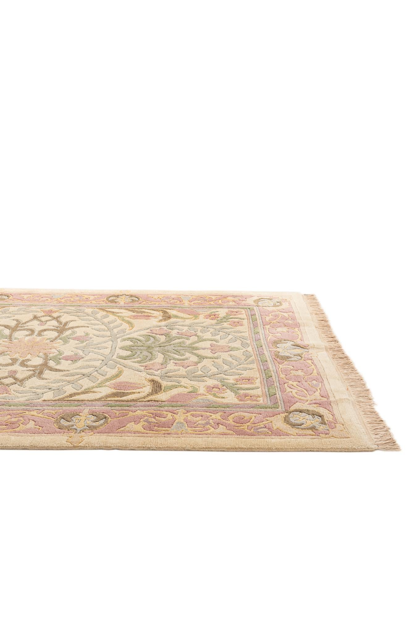 6' 1 x 8' 11 Hand Knotted Nepal Wool Rug