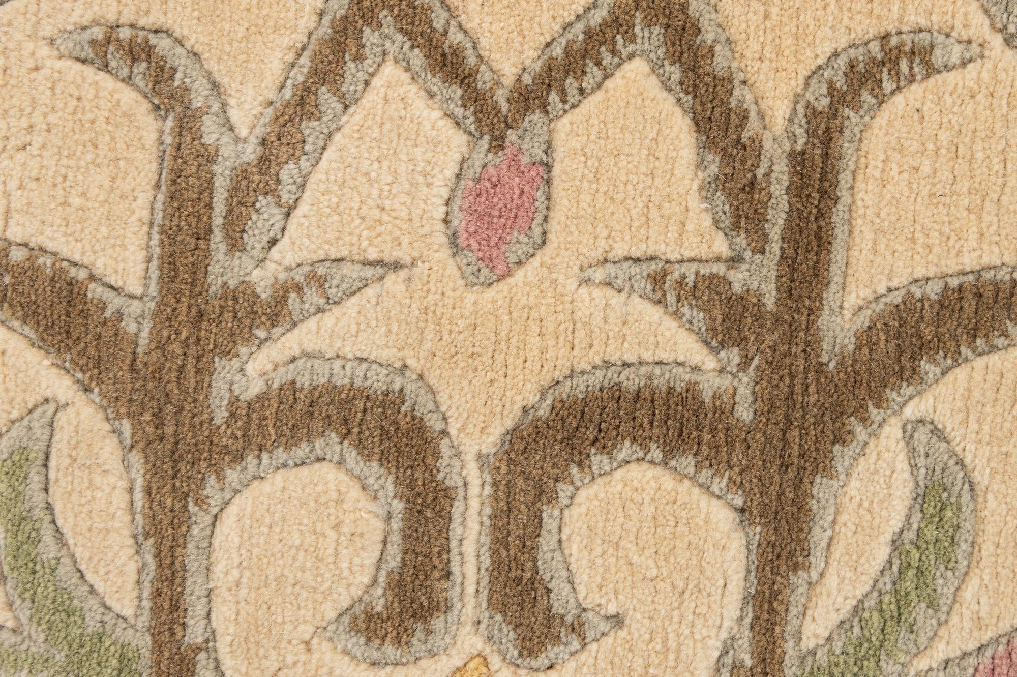 6' 1 x 8' 11 Hand Knotted Nepal Wool Rug