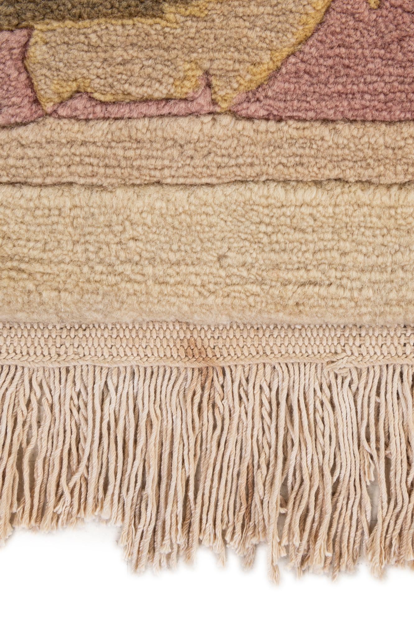 6' 1 x 8' 11 Hand Knotted Nepal Wool Rug