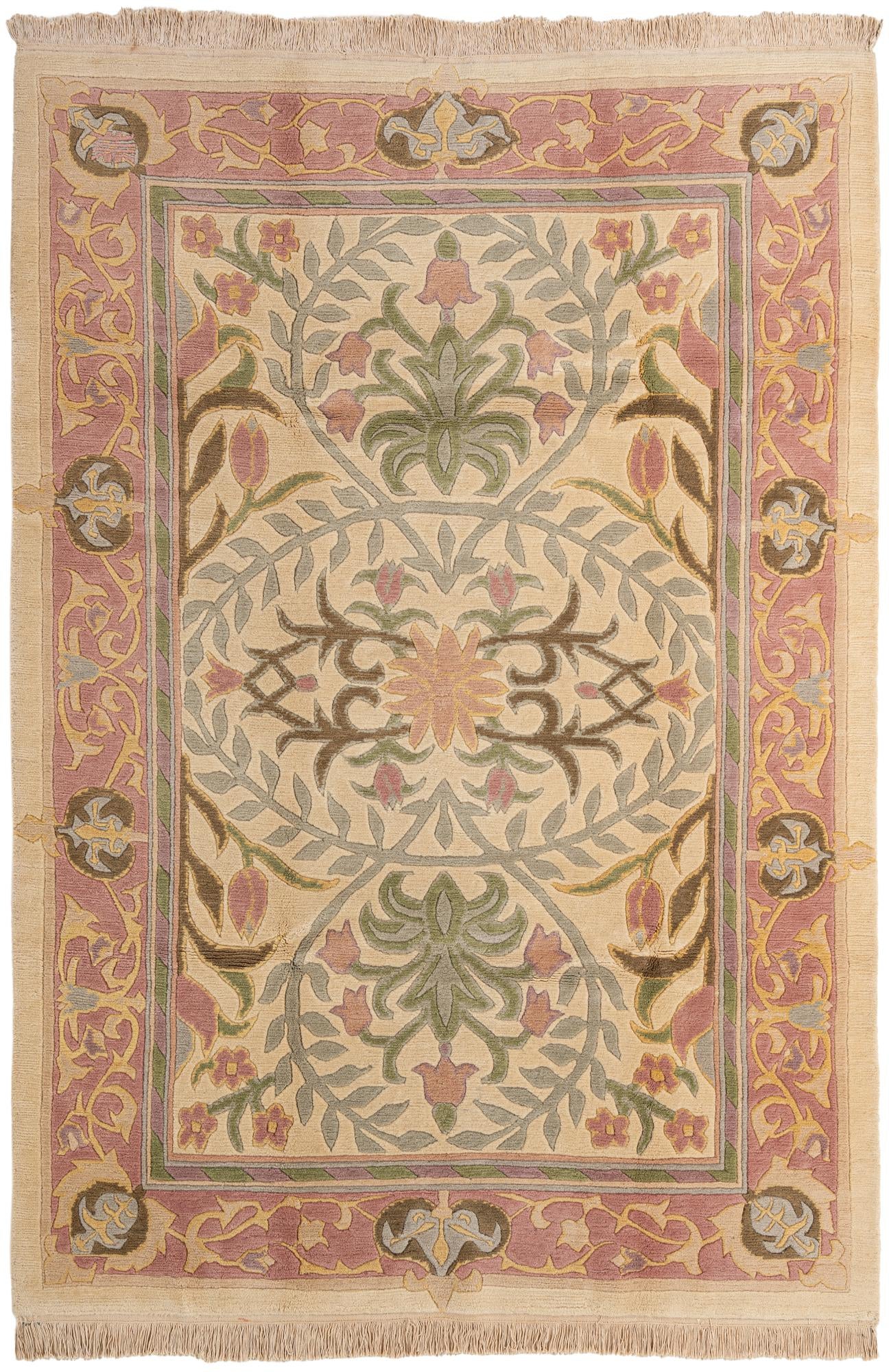 6' 1 x 8' 11 Hand Knotted Nepal Wool Rug