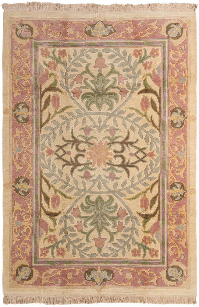 6' 1 x 8' 11 Hand Knotted Nepal Wool Rug