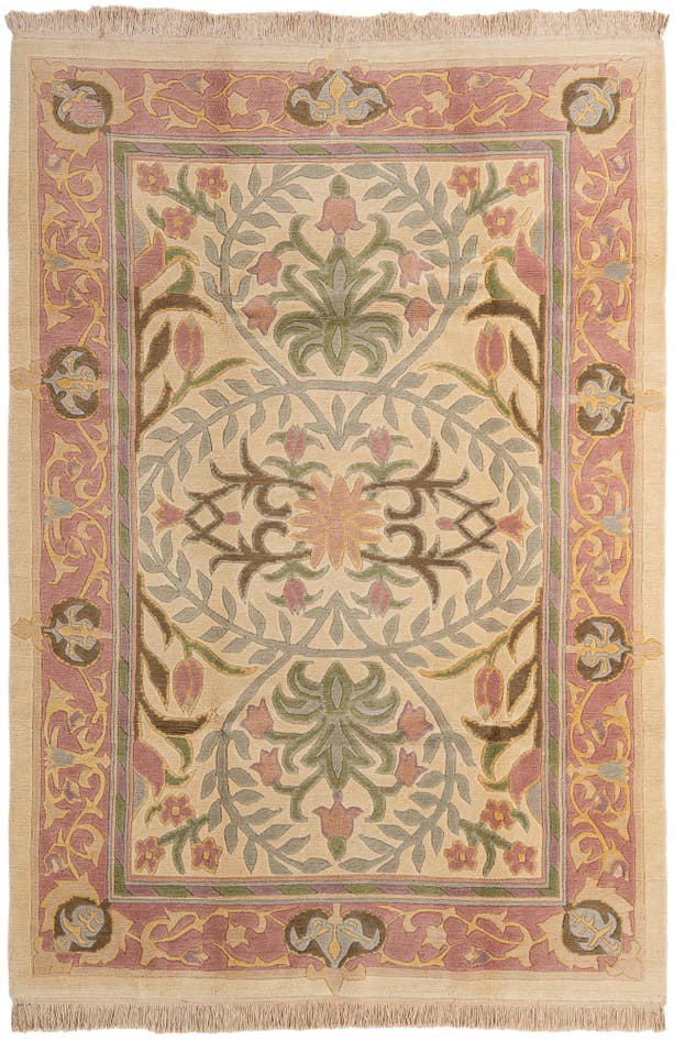 Detail image of 6' 1 x 8' 11 Hand Knotted Nepal Wool Rug