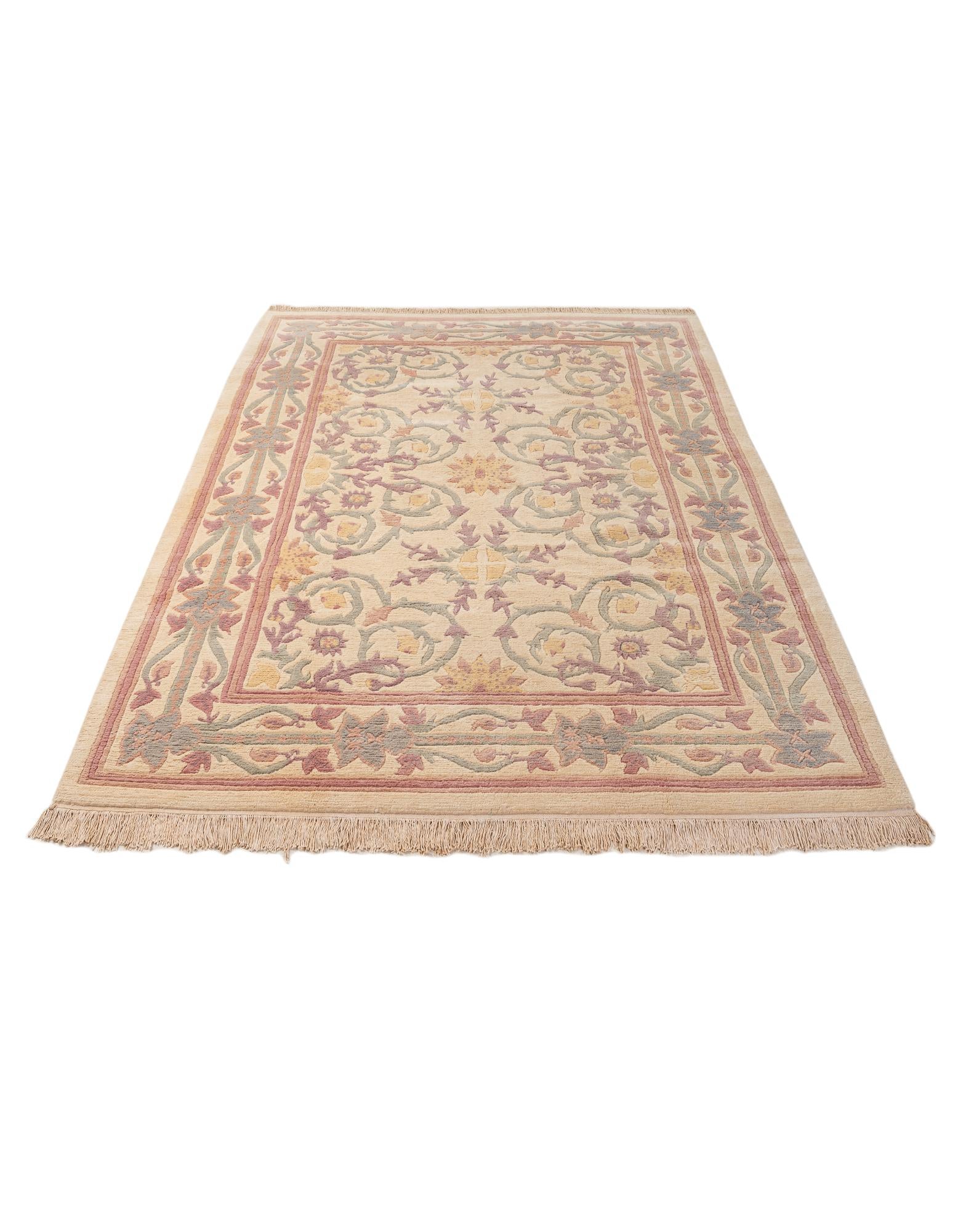 6' 3 x 9' 11 Hand Knotted Nepal Wool Rug