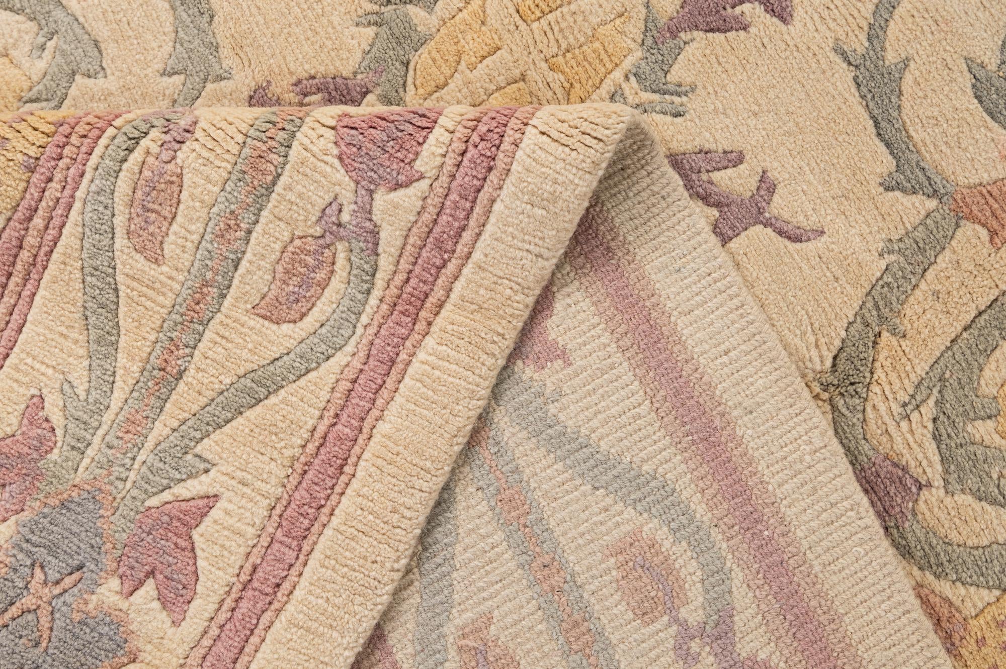 6' 3 x 9' 11 Hand Knotted Nepal Wool Rug