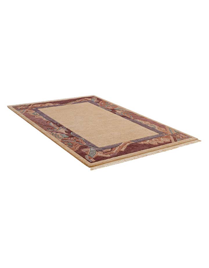 4' 1 x 5' 10 Hand Knotted Nepal Wool Rug