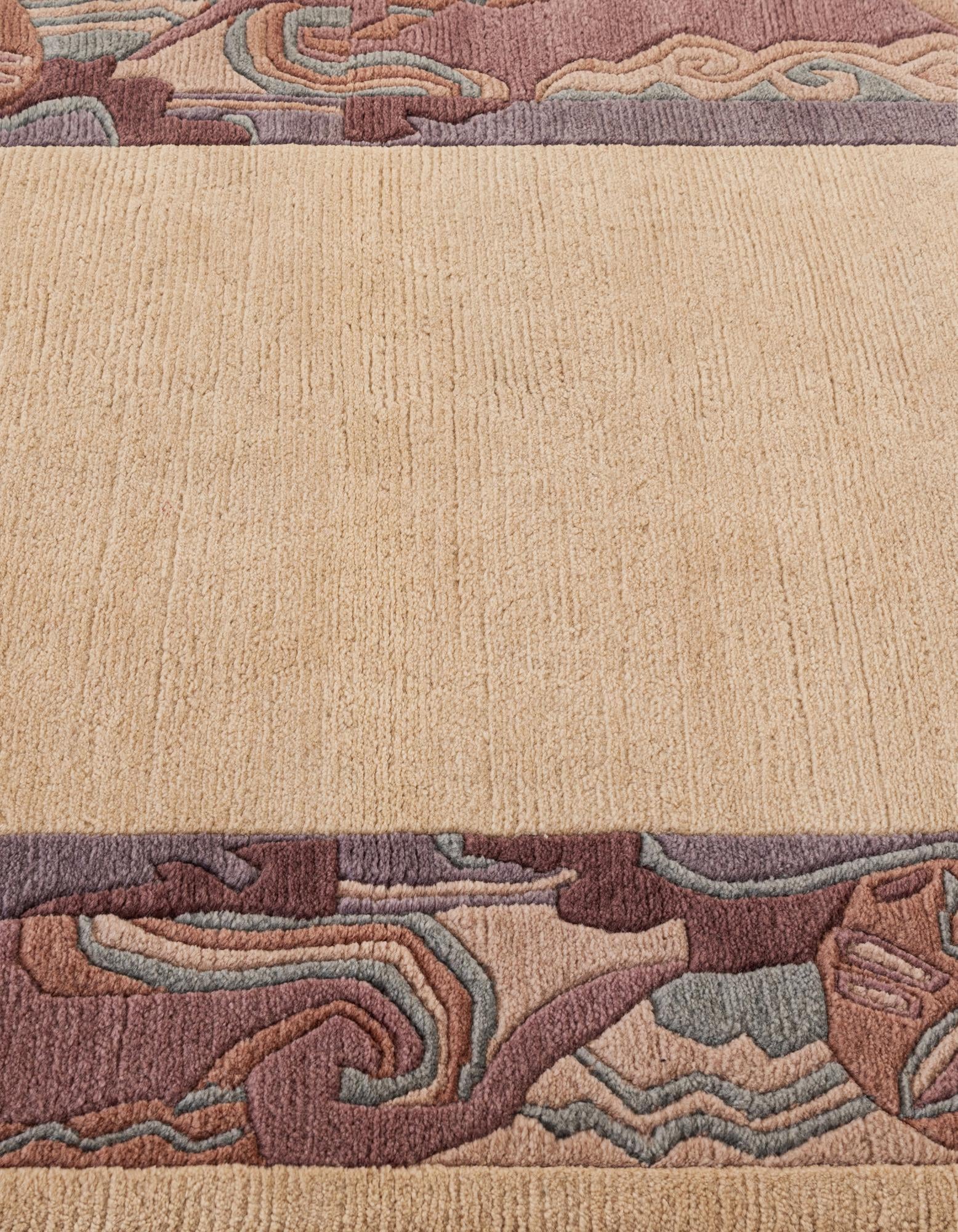 4' 1 x 5' 10 Hand Knotted Nepal Wool Rug