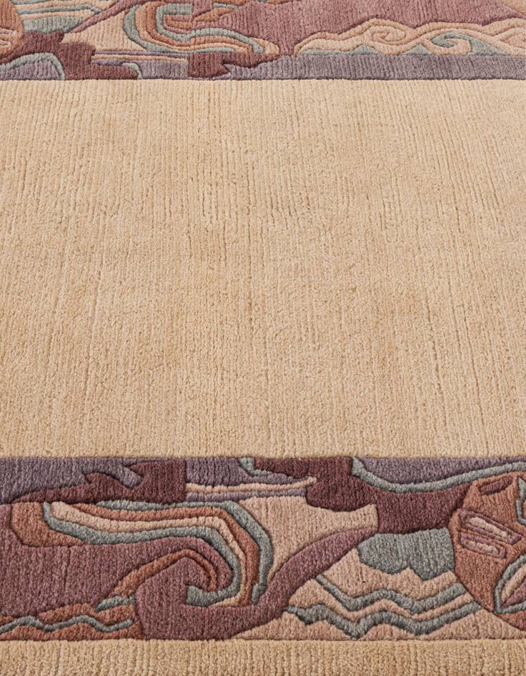 Detail image of 4' 1 x 5' 10 Hand Knotted Nepal Wool Rug