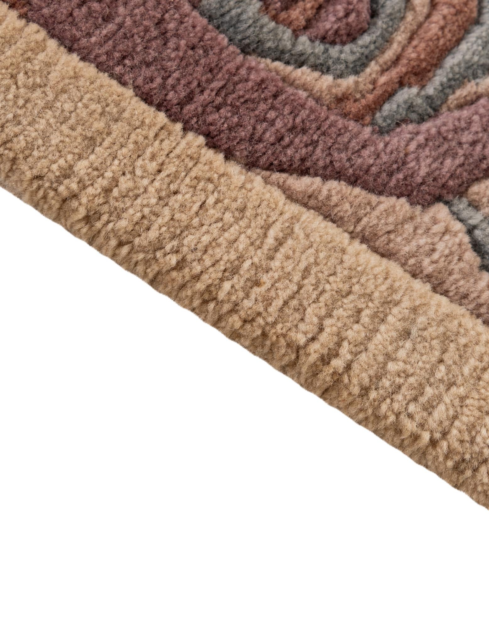 4' 1 x 5' 10 Hand Knotted Nepal Wool Rug