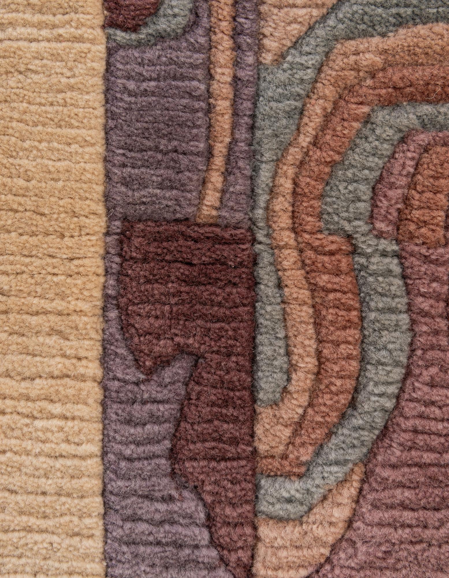 4' 1 x 5' 10 Hand Knotted Nepal Wool Rug
