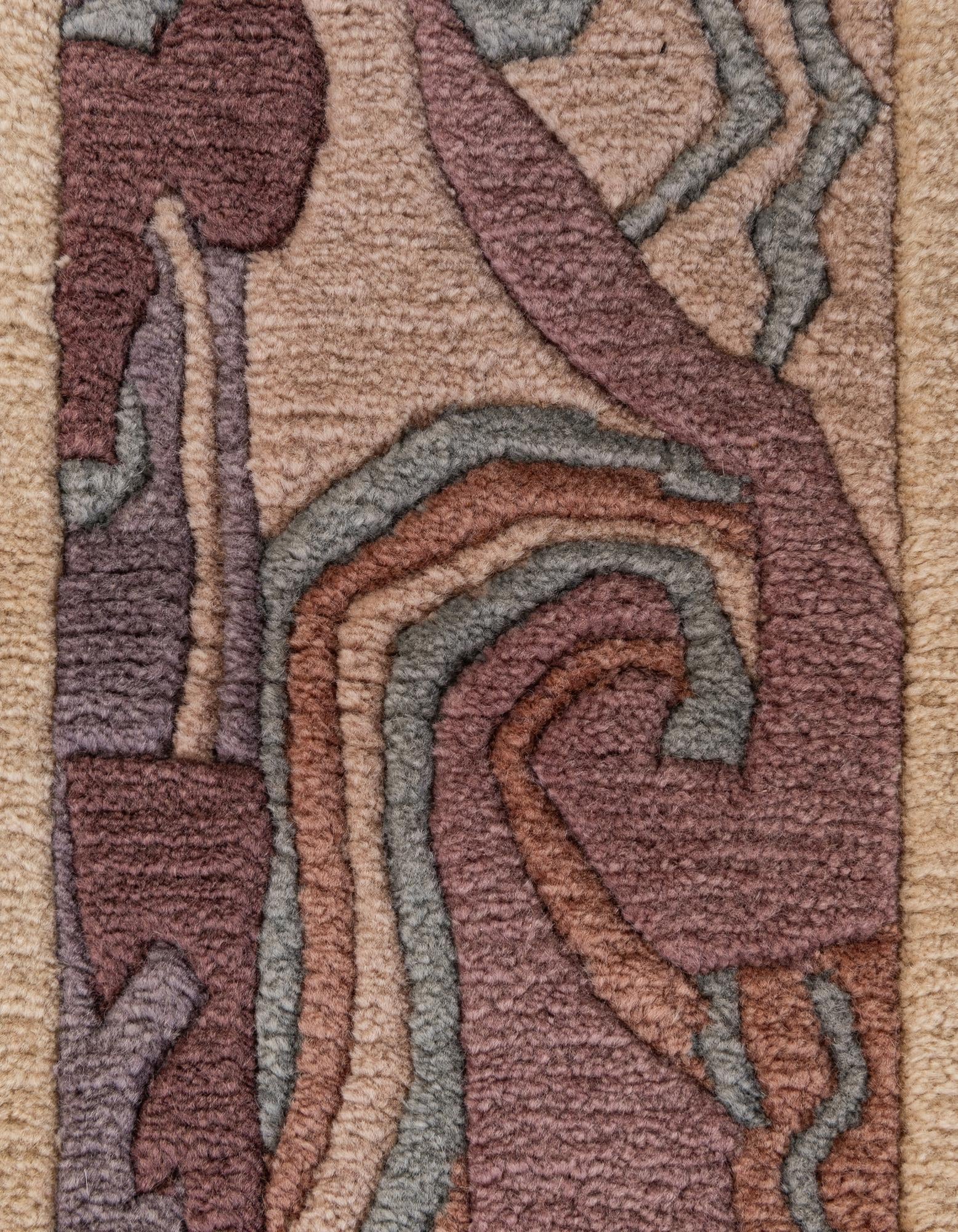 4' 1 x 5' 10 Hand Knotted Nepal Wool Rug