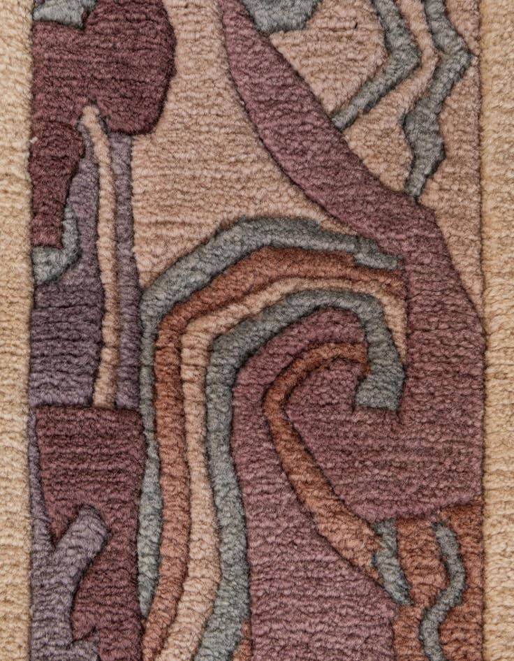 Detail image of 4' 1 x 5' 10  Hand Knotted Nepal Wool Rug