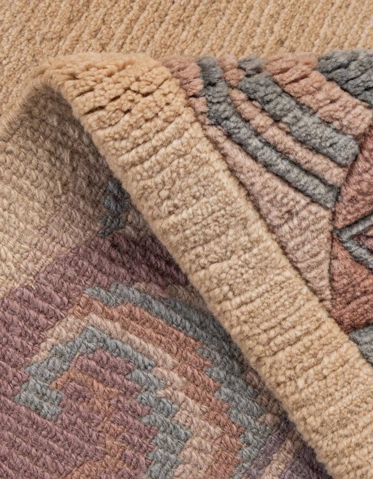 Detail image of 4' 1 x 5' 10  Hand Knotted Nepal Wool Rug