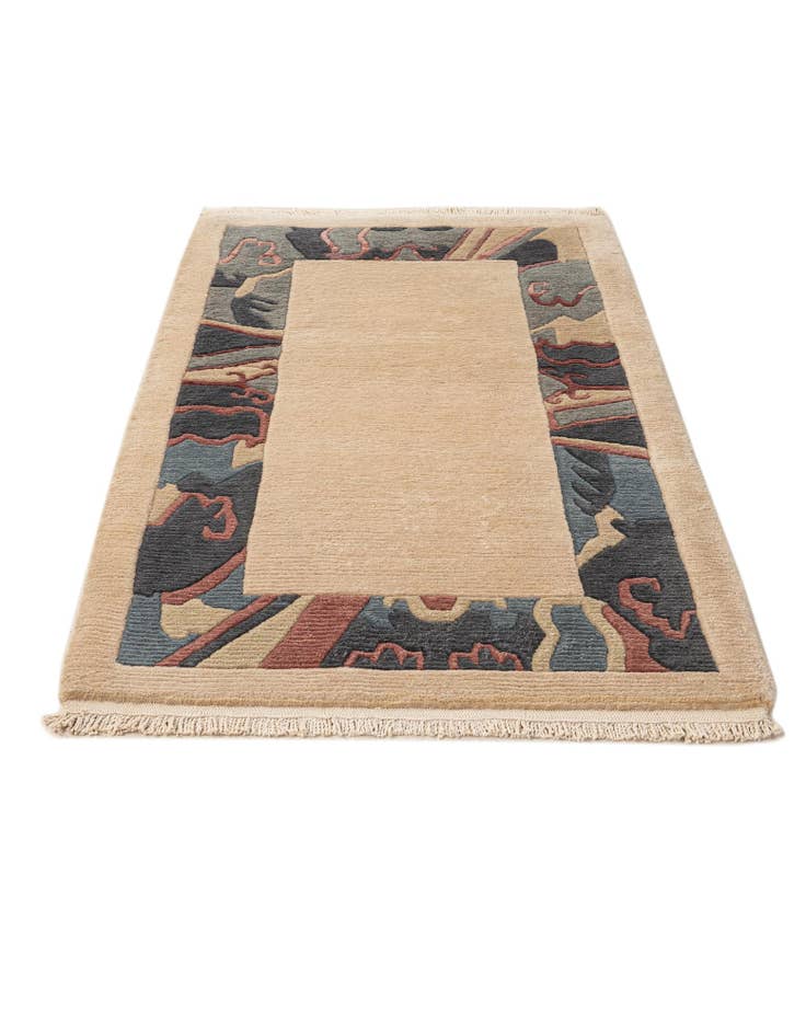 Detail image of 2' 9 x 4' 8  Hand Knotted Nepal Wool Rug