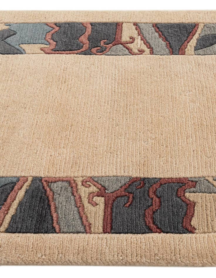 Detail image of 2' 9 x 4' 8  Hand Knotted Nepal Wool Rug