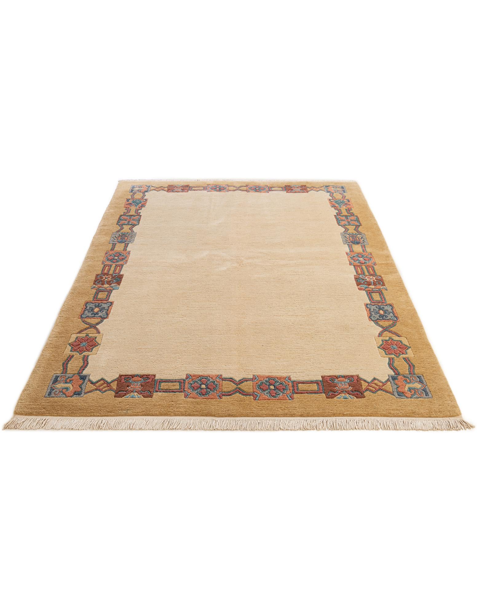 5' 9 x 8' Hand Knotted Nepal Wool Rug