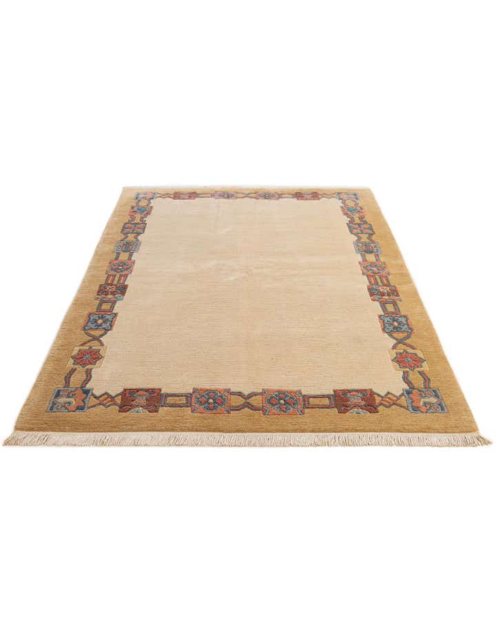 5' 9 x 8' Hand Knotted Nepal Wool Rug