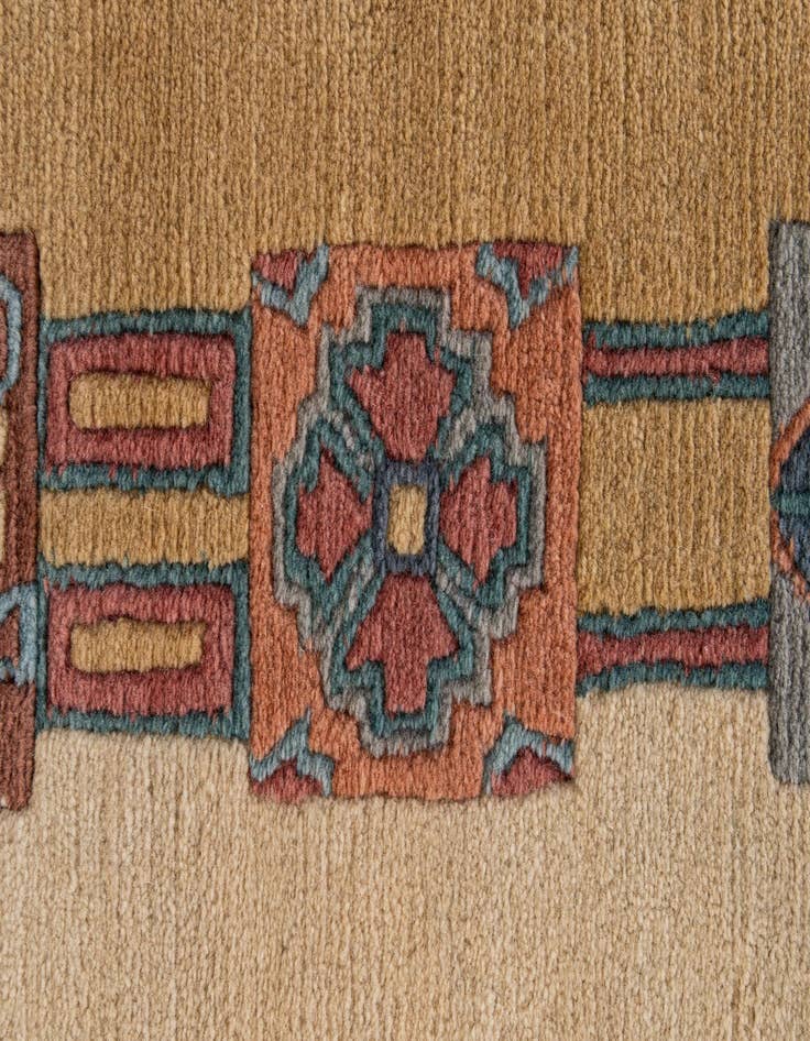 Detail image of 5' 9 x 8'  Hand Knotted Nepal Wool Rug