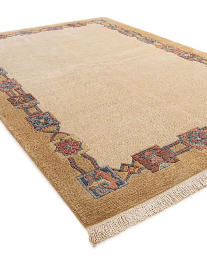 5' 9 x 8' Hand Knotted Nepal Wool Rug