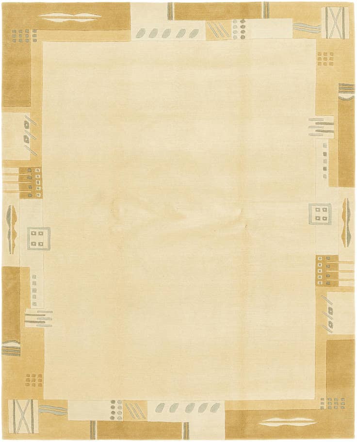 Detail image of 6' 6 x 8' 4 Hand Knotted Nepal Wool Rug