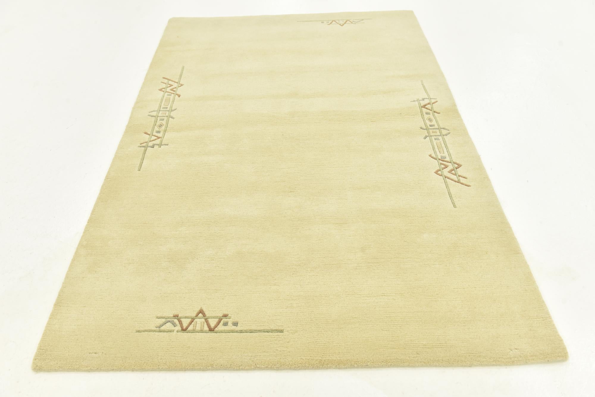 4' x 6' Hand Knotted Nepal Wool Rug