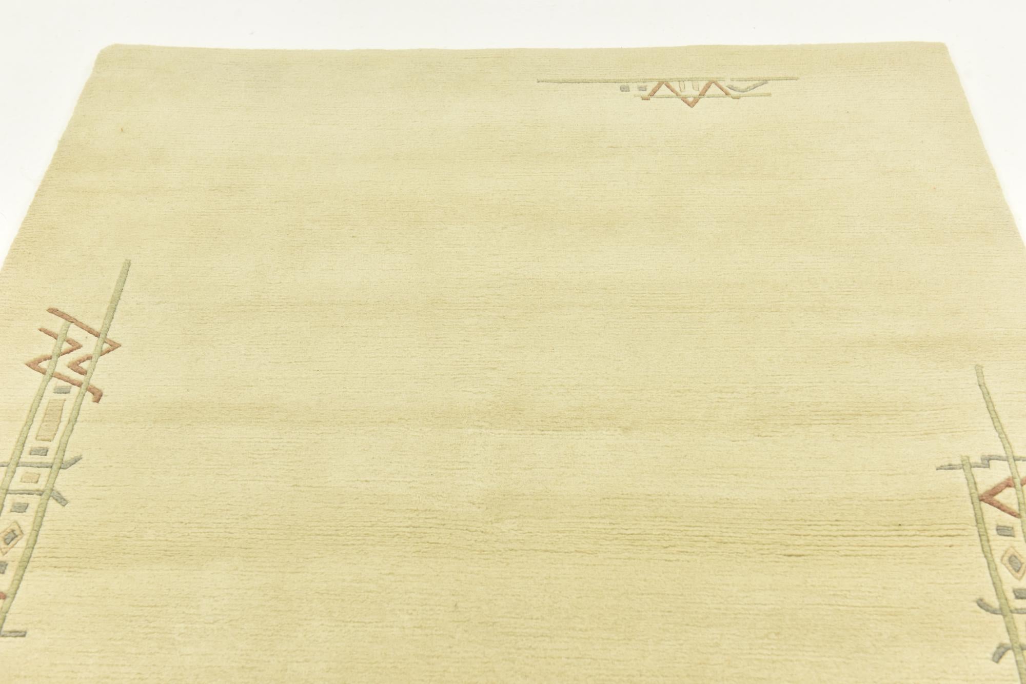 4' x 6' Hand Knotted Nepal Wool Rug