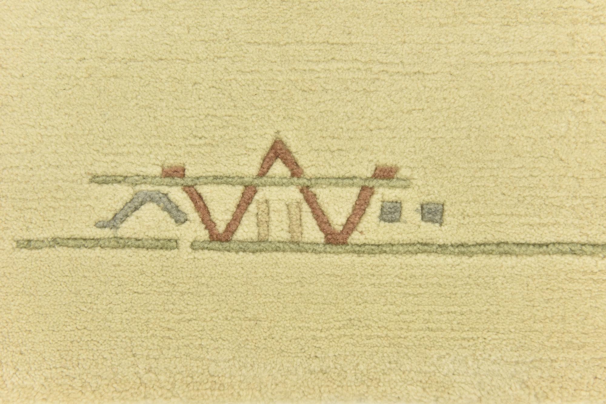 4' x 6' Hand Knotted Nepal Wool Rug